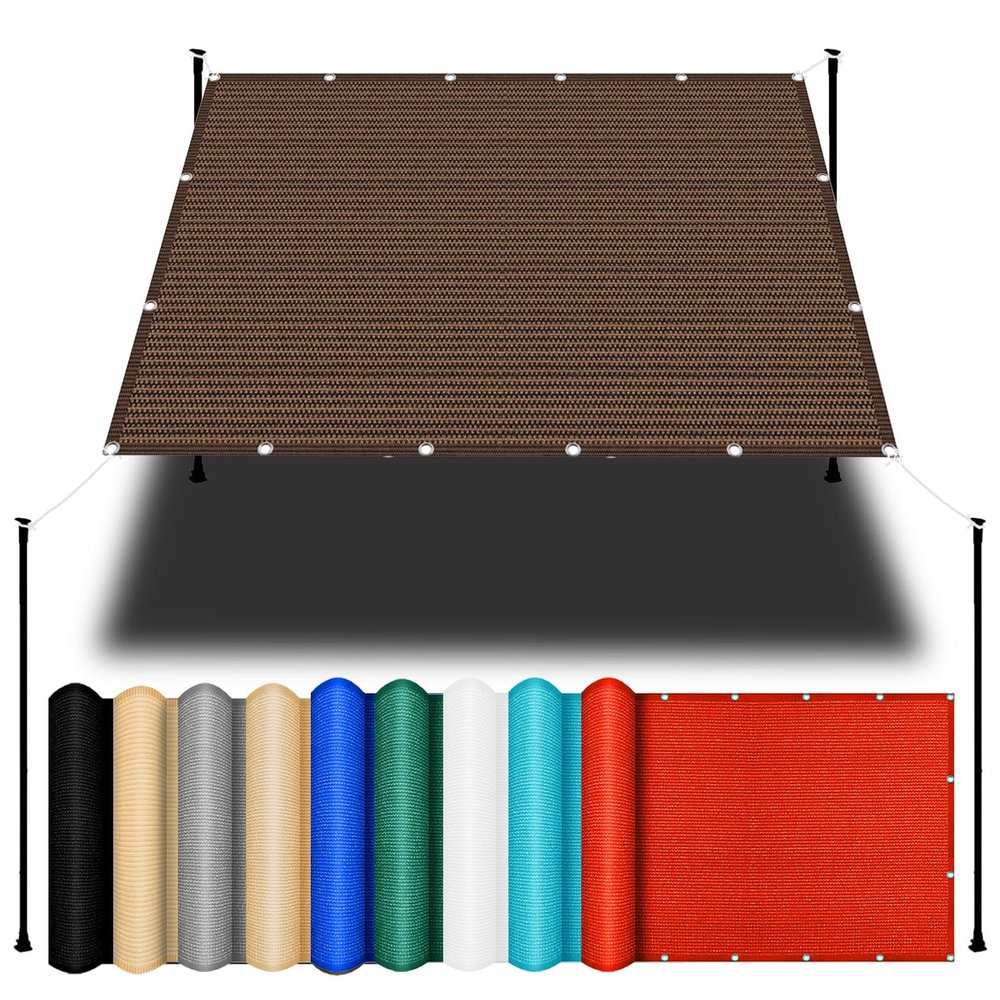 Rectangular Shade Sail 200 x 400 cm, Brown