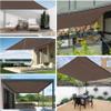 Rectangular Shade Sail 200 x 400 cm, Brown view 2