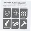 10 Black Rubber Seals for Fluid Lighters view 3