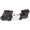 1/4" BSPT 4V220-08 5-Way 2-Position Pneumatic Solenoid Valve, Double Solenoid, AC 110V view 1
