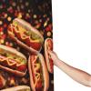 ZXMDZTSS Waterproof Hot Dog Shower Curtain, Fabric with Metal Grommets, Eco-Friendly Bathroom Decor, 60 x 72.4 in view 2