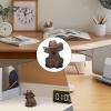 Highland Cow Figures, Cowboy Hat Cow Statue, Realistic Animal Sculpture Decor for Desk, Living Room, Bedroom & Shelves view 4