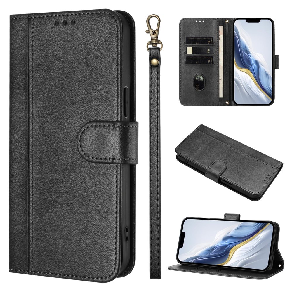 Ymyhyuxi Leather Flip Case for iPhone Xs, Black