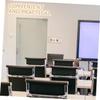 3-Piece Office Door Sign Set with Pull-Out Design, Stainless Steel and Acrylic view 2