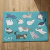 EHOMERY Water-Absorbent Doormat, XXL Cartoon Cat, 45 x 75 cm view 1
