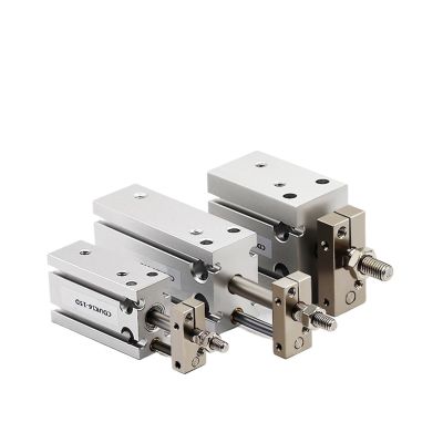 CDUK6/10/16/20/25/32 Aluminum Alloy Mini Cylinder with Built-In Magnet, Double-Acting Single-Rod Micro Cylinder (CDUK20, 20 mm Bore, 40 mm Stroke)
