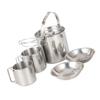 Toddmomy Portable Stainless Steel Outdoor Cookware Set with Measuring Scale, Heat-Resistant, for Camping and Hiking view 1