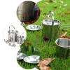 Toddmomy Portable Stainless Steel Outdoor Cookware Set with Measuring Scale, Heat-Resistant, for Camping and Hiking view 4