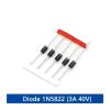 OZXWL 50/100-Piece Schottky and Rectifier Diode Kit, 1N4148 1N4007 1N5819 1N5399 1N5408 1N5822 FR107 FR207, Fast Switching Diode (1N5822, 50 pcs) view 2
