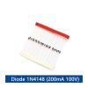 OZXWL 50/100-Piece Schottky and Rectifier Diode Kit, 1N4148 1N4007 1N5819 1N5399 1N5408 1N5822 FR107 FR207, Fast Switching Diode (1N5822, 50 pcs) view 4
