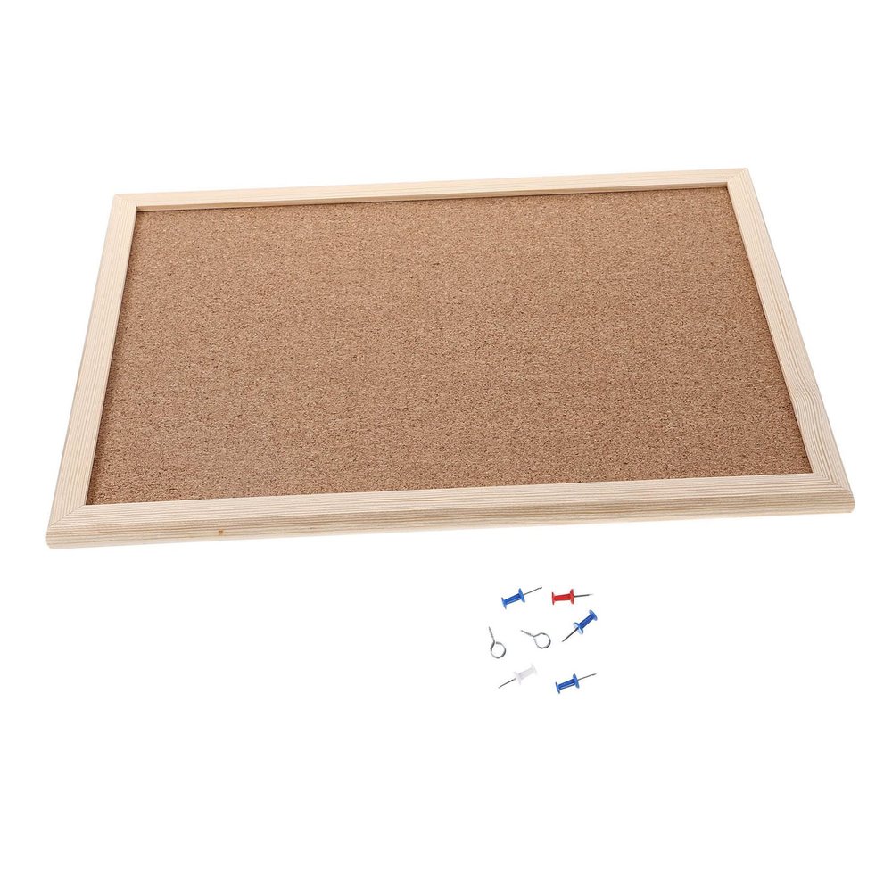 Linen Bulletin Board with Cork Board Wall Panel for Notes