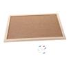 Linen Bulletin Board with Cork Board Wall Panel for Notes view 1