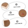 Linen Bulletin Board with Cork Board Wall Panel for Notes view 3