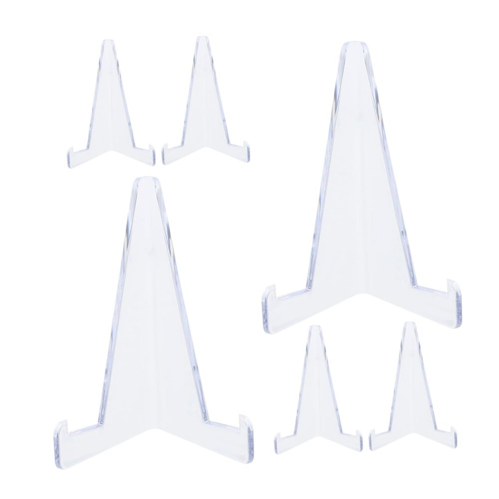 PRETYZOOM 6-Pack Plastic Trading Card Display Stands