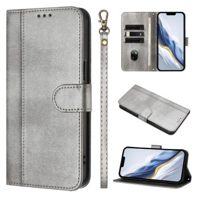Ymyhyuxi Leather Flip Case for Samsung Galaxy S10 Lite with Card Holder, Gray