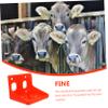 UPKOCH Plastic Salt Block Holder, 2-Piece Orange Feed Trough for Cattle and Sheep view 3
