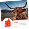 UPKOCH Plastic Salt Block Holder, 2-Piece Orange Feed Trough for Cattle and Sheep view 4