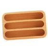 Angoily 3-Compartment Wooden Business Card Holder for Desk view 1
