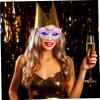 BESPORTBLE Glowing Party Half Mask for Halloween Cosplay and Costumes view 3