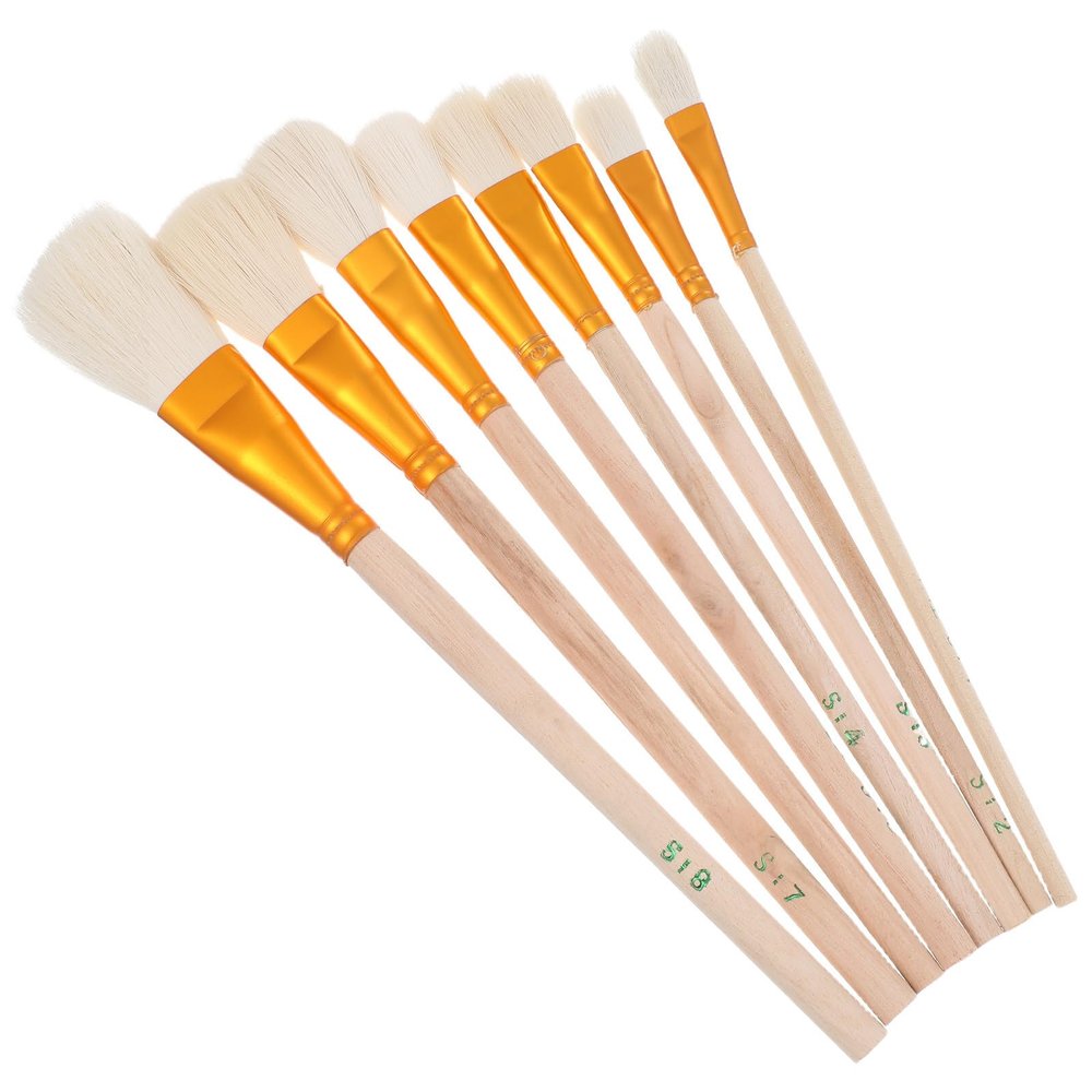 MILISTEN 4 Sets of Wooden Flower Pollination Tools, 8 Pieces × 4