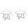YHKJLYH Round Nesting Coffee Tables, 2-Piece Set view 2