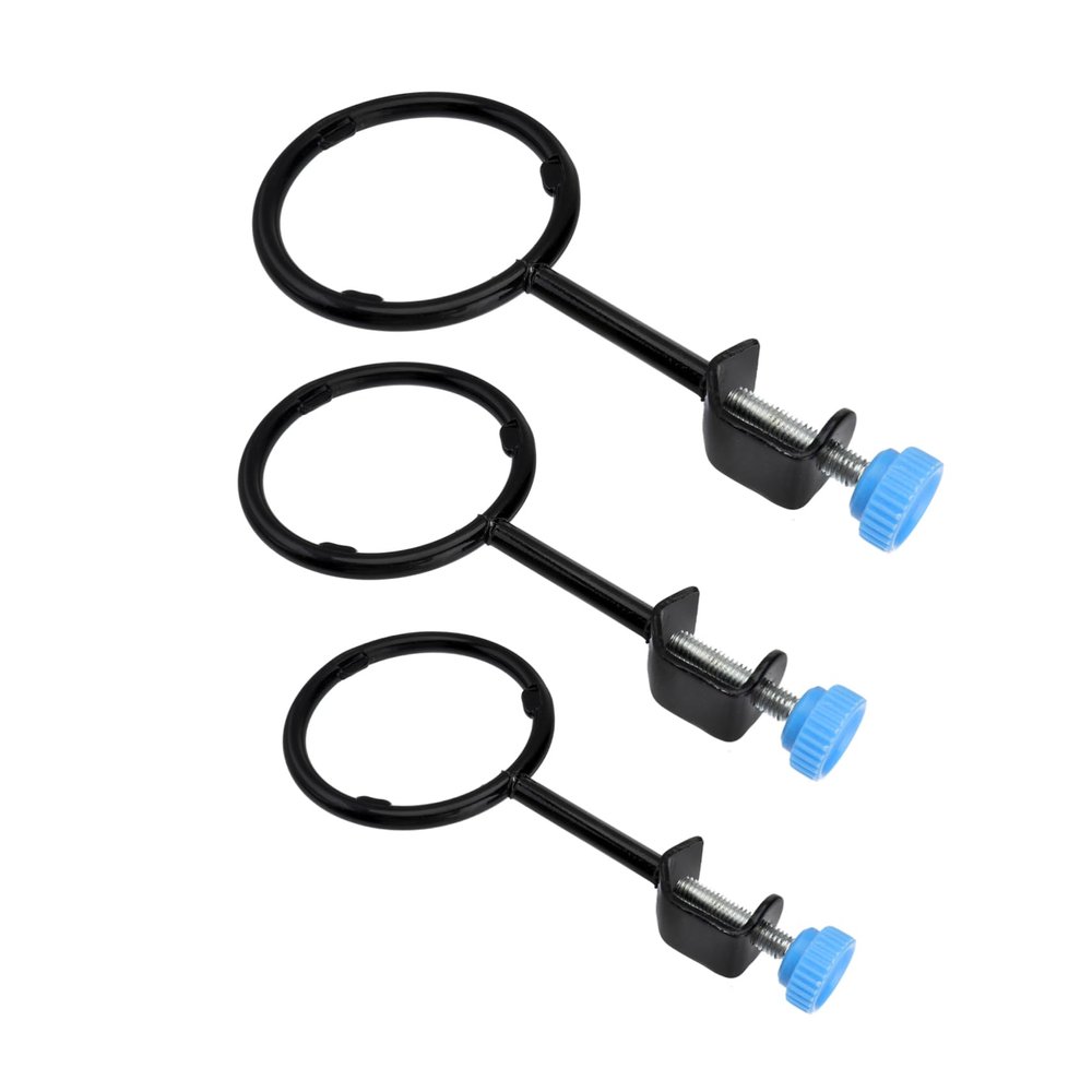 MAGICLULU Set of 3 Iron Lab Support Rings with Clamps