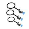 MAGICLULU Set of 3 Iron Lab Support Rings with Clamps view 1