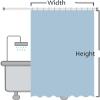 JGGXHM Japanese-Style Abstract Mountain Lake Pavilion Shower Curtain, 178 x 175 cm view 4