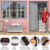Magnetic Fly Screen Door, 205 x 145 cm, Black view 3