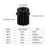Aqxypas 1M Spur Gear Pinion, 12T, 6.35 mm Bore, 45# Steel, 2-Pack view 2