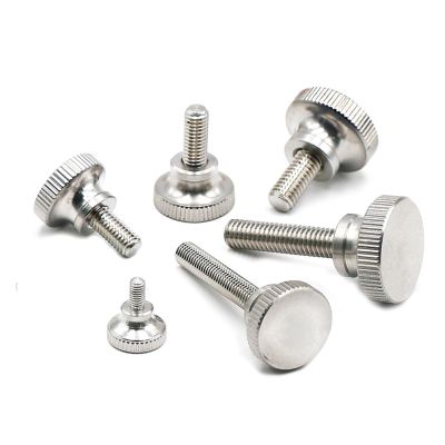 DQZRTUECA Colorful Knurled Thumb Screw, Stainless Steel 303, High Head, Hand-Tightening (1 pc, M5 x 14 mm)