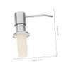 Stainless Steel Soap Dispenser for Kitchen Sinks with 1 m Tube view 2