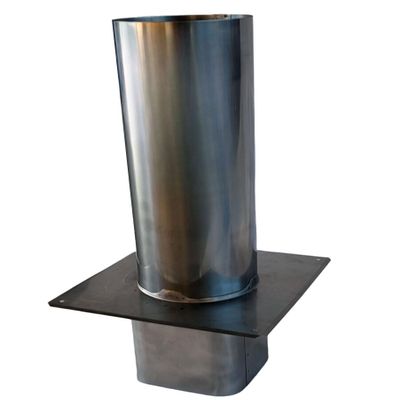 Heavy-Duty V2A Stainless Steel Chimney Top Extension/Cap with Square Insert – DN 200, 1,000 mm