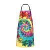 Bkdogkt Kitchen Apron with Dancing Bear Design, 71 x 83 cm, Pockets, Versatile Cooking Apron, Black, One Size view 2