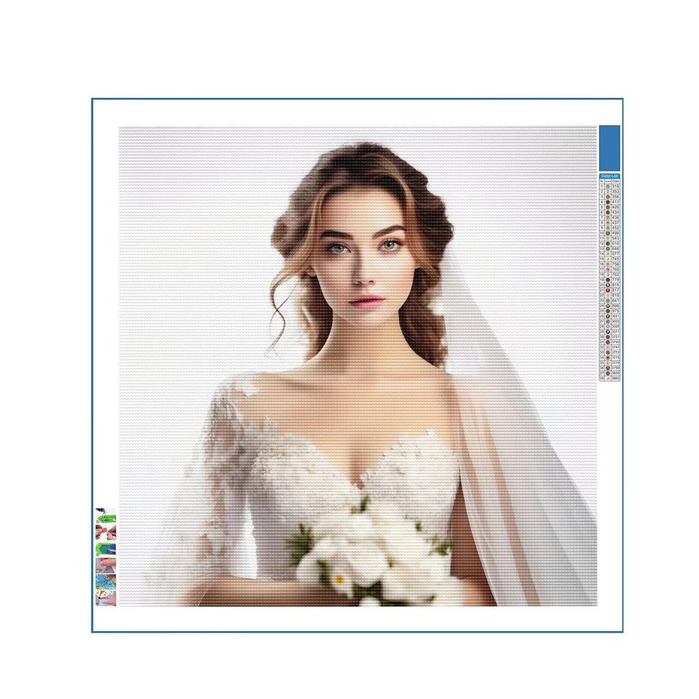 Personalized Diamond Painting from Your Photo, DIY 5D Full Drill Kit, 80 x 100 cm, T-69
