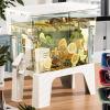 Beverage Dispenser Jar with Colorful UV-Resistant Faux Plants, 10.43 x 10.04 x 4.72 in view 4