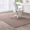 Office Chair Mat for Carpeted Floors, Beige/Brown, 120 x 120 cm view 1