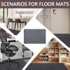 Office Chair Mat for Carpeted Floors, Beige/Brown, 120 x 120 cm view 2