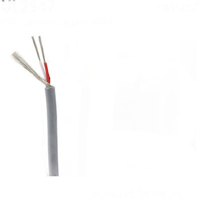5 m Shielded UL2547 Signal Cable, 20 AWG, Gray, 2 Cores