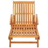LAPOOH 2-Piece Sun Lounger Set with Cushions, Solid Acacia Wood view 3