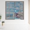 Insect Stop Magnetic Window Screen 105 x 165 cm, Gray view 1