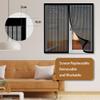 Insect Stop Magnetic Window Screen 105 x 165 cm, Gray view 4