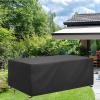 Waterproof Outdoor Rattan Furniture Cover, 350 x 154 cm, Black view 3