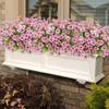 UV-Resistant Artificial Outdoor Flowers, Blue, 12 Pieces/2 Bunches view 4