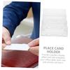 Holibanna Transparent Business Card Box for Desk with Compartments view 2