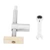 Baxnore T-Track Hold-Down Clamp, Stainless Steel Bench Dog with 20 mm Peg, M12 Threaded Quick-Release Vise for Woodworking Benches and Furniture Making view 1