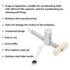 Baxnore T-Track Hold-Down Clamp, Stainless Steel Bench Dog with 20 mm Peg, M12 Threaded Quick-Release Vise for Woodworking Benches and Furniture Making view 2