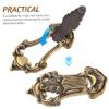 HOMSFOU Retro Metal Door and Cabinet Handles, European Vintage Design view 3