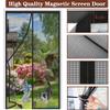 Magnetic Fly Screen Door 130 x 240 cm, Black view 2