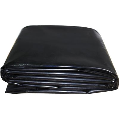 Black Waterproof Pond Liner, 4 x 6 m, 5 x 8 m, 7 x 10 m, 8 x 12 m, 10 x 15 m, Durable Impermeable Pond Sheet for Fish Ponds, Streams, Fountains, and Waterfalls (3 x 6